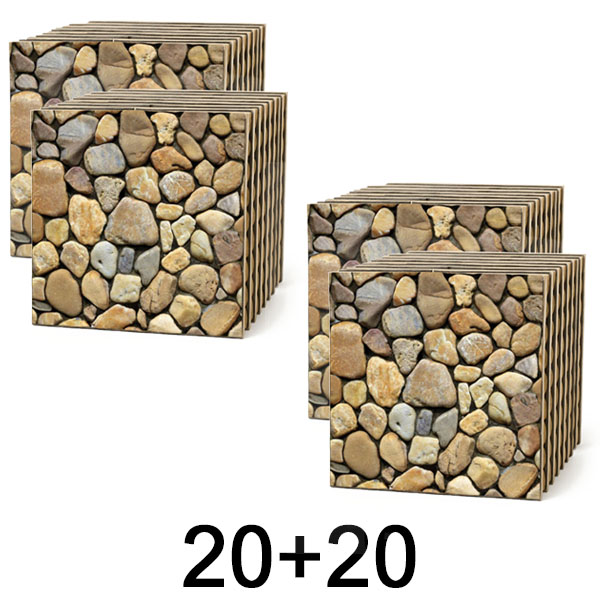 2x 3D kiviefektiga seinaplaadid – koori ja kleebi | STONEBLOCKS 1+1 TASUTA